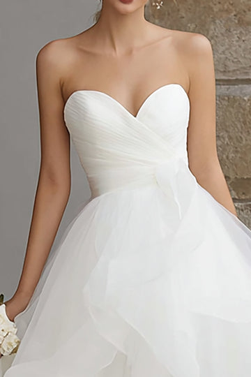 Princesse Ivory Sweetheart robe de bal robe de mariée avec volants